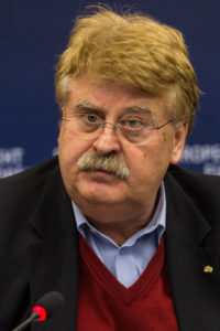 Elmar Brok Press conference Strasbourg European Parliament 03 February 2014