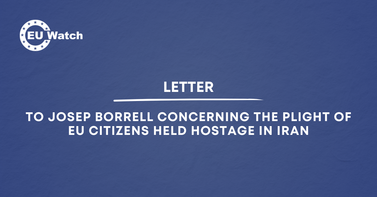 Letter to HRVP Borrell concerning the plight of EU citizens held hostage in Iran