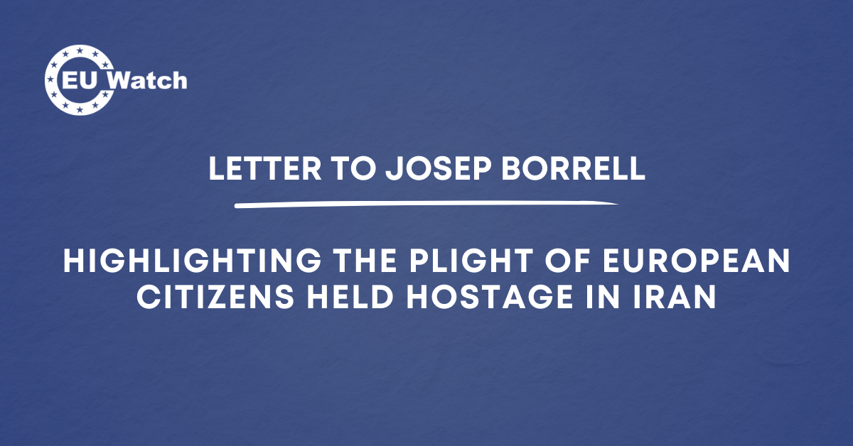 Letter to Josep Borrell concerning the case of Johan Floderus and other EU citizens held hostage in Iran
