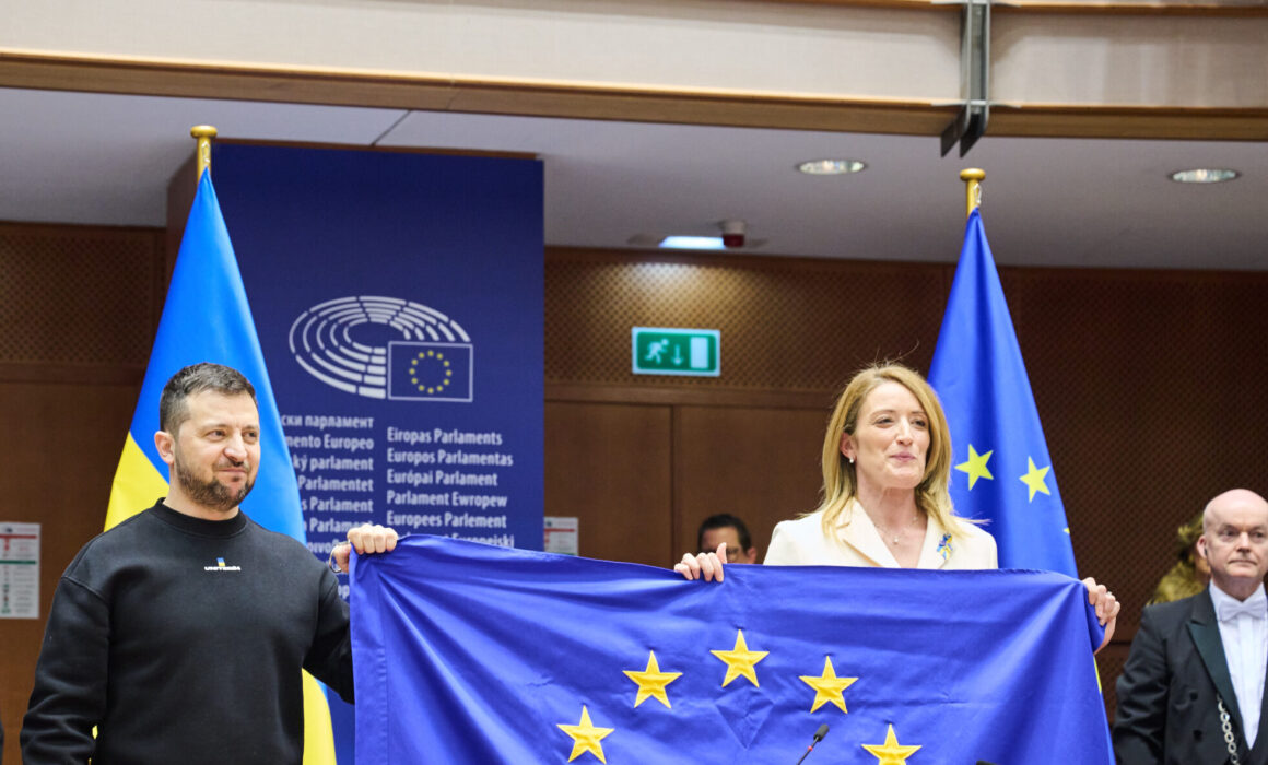 Visite de Volodymyr Zelenskyy, président de l'Ukraine, à Bruxelles, en marge du Conseil européen extraordinaire